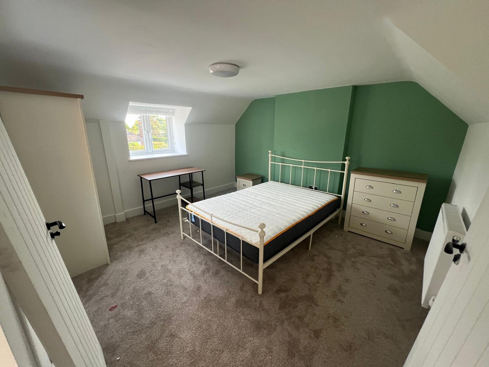 Bedroom after renovation — ready to let